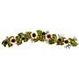 Nearly Natural 5' White Sunflower and Hydrangea Artificial Garland (W1244)~#|#~5DE4A518-AB05-4738-93C803D994AFA51D_sc7