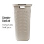 Mind Reader 15.85-Gallon Laundry Hamper with Lid, Plastic, Ivory (60HAMP-IVO)~#|#~5DE69868-CE93-491B-AD4946150D37384F_sc7