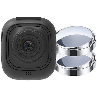 myGEKOgear by Adesso Orbit 132 Full HD 1080p Wi-Fi Dash Cam, Blind Spot Mirrors and 8GB MicroSD Card (GO1328G)