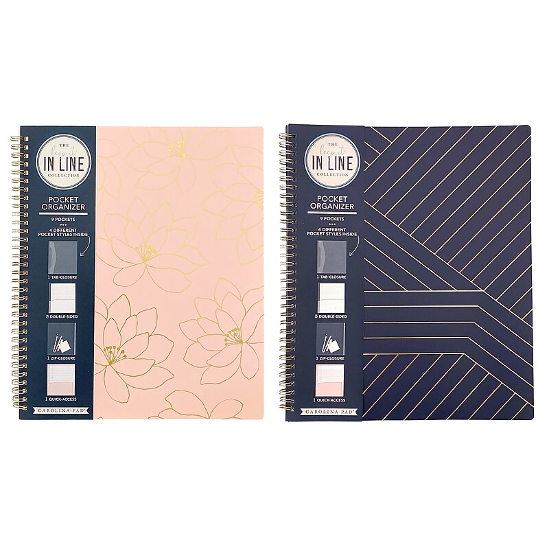 Carolina Pad One Hip Chick Glossy 10-Pocket Folder, Color Chosen at Random (93017) image 1