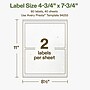 Avery Hemp Rectangle Laser/Inkjet Multipurpose Labels, 4-3/4" x 7-3/4", Off-White (80/Box)~#|#~5DEAE224-22EF-4191-9238101C3B41A5FE_sc7