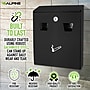 Alpine Industries Stainless Steel Outdoor Cigarette Receptacle, 1 Gallon, Black (490-01-BLK)~#|#~5DEB451D-C6AB-4464-8014ED77141AD258_sc7