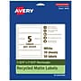Avery EcoFriendly Laser/Inkjet Rectangle Multipurpose Labels, 1-3/4" x 7-3/4", White, 50/Pack (94232)~#|#~5DEB4592-21BE-44C6-AE90F3A311AC6A23_sc7