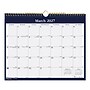 2027 Blueline Nautical 15" x 12" Monthly Wall Calendar, White/Navy (C171113-27)~#|#~5DECE77C-3A89-44AC-B19DDDC9B4C1453B_sc7