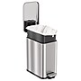 iTouchless SoftStep Slim Stainless Steel Step Trash Can with Hinged Lid, 1.29 Gallon (PS01RSS)~#|#~5DEEDC03-AD9A-4839-9EC81AC504E54F8D_sc7