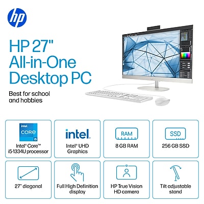 HP 27" All-in-One Desktop Computer - Thumbnail 2