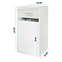 Alpine Industries Wood Trash Can, 40 Gallon, White, 2/Pack (476-WHI-2PK)~#|#~5DF22884-2E2A-4532-B44754BC6DC02A21_sc7