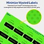Avery Laser/Inkjet Multipurpose Square Labels, 1.5" x 1.5", Neon Green, 200/Pack (94106)~#|#~5DF2D936-13F5-400A-9FE187066FA5440D_sc7
