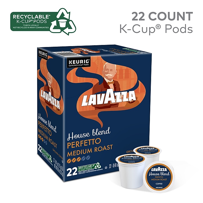 Lavazza Perfetto Coffee Keurig® K-Cup® Pods, Medium Roast, 22/Box