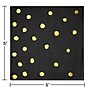 Creative Converting Black and Gold Foil Dot Paper Beverage Napkins, 192/Pack (329931)~#|#~5E086ADB-383E-4B44-81F9D097A0C91A22_sc7