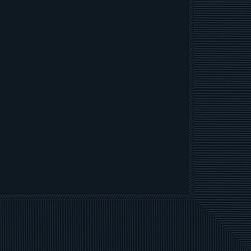 Party City Lunch Napkin, 2-Ply, Black, 40 Napkins/Pack (AM61211-10-ST) image 1