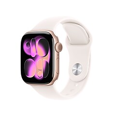 アップルウォッチ Apple Watch Series 11 GPS Smartwatch, 42mm, Rose Gold Aluminum