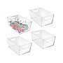 Azar Extra Large Storage Bin, 6.5" x 13"x 9.5", Clear, 4/Pack (556239-4PK)~#|#~5E1B0331-DC50-4654-B512457225BA9A3F_sc7