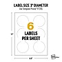 Avery Laser Round UltraDuty GHS Labels, 3" Dia., White, 300 Labels/Box (97205)~#|#~5E1D9D88-C409-4168-A517E4D20BC8784E_sc7
