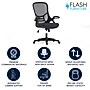 Flash Furniture Porter Ergonomic Mesh Swivel Executive Chair, Dark Gray/Black (HL00161BKDKGY)~#|#~5E1EA5BD-6510-4981-AE7DAE47ED609C75_sc7