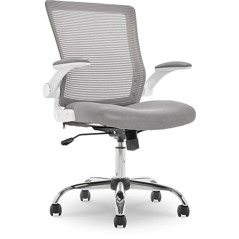 Serta Works Creativity Mesh Back Polyester Computer and Desk Chair, Gray (CHR10023B) image 1