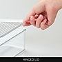 iDESIGN Medium Stackable Plastic Storage Bin, Clear (40263)~#|#~5E22BB17-BCCF-411A-ADA21843F01F2E44_sc7