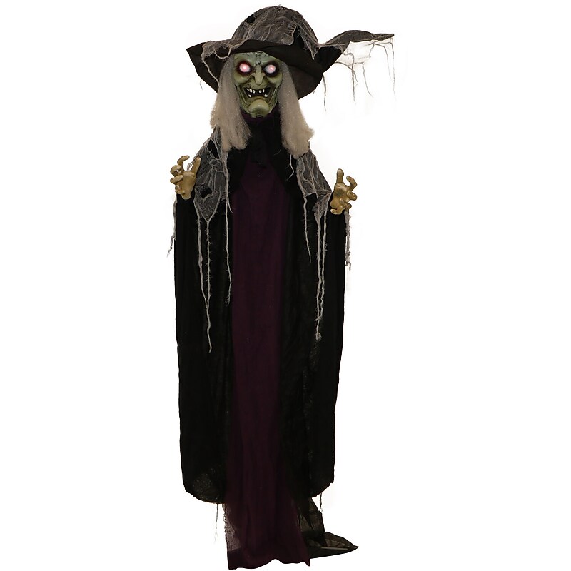Haunted Hill Farm Life-Size Poseable Witch (HHWITCH-27FLSA) image 1