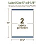 Avery Dissolvable Rectangle Multipurpose Labels, 5" x 8-1/8", Off-white, 50/Pack (94259)~#|#~5E2576CE-9F74-4B43-BC256DA27774AFB1_sc7