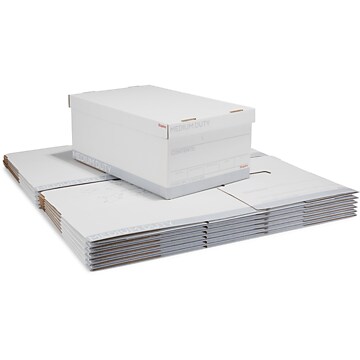 Staples Medium Duty 60% Recycled EZ Fold Corrugated File Box with
