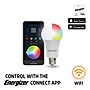 Energizer Connect Wi-Fi 60W Equivalent LED Smart Bulb, White & Multicolor, 4-Pack (EAC2-1002-PP4)~#|#~5E2A05A6-42DA-4F0F-B4B7EF0ED31543DA_sc7