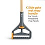 Coastwide Professional™ 60" Side Gate Wood Wet Mop Handle, Plastic Head (CW61061-CC)~#|#~5E2B2FEA-C2ED-4919-93E2D2D9D806B00E_sc7
