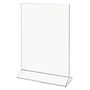 Staples Double-Sided Acrylic Vertical Sign Holder, 4" x 6", Clear (ST63184)~#|#~5E2C8182-61C8-4ED2-9ED482E3B9BEEBEC_sc7