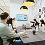 Bush Business Furniture 96W x 42D Boat Shaped Conference Table with Wood Base, Platinum Gray (99TB9642PGK)~#|#~5E2DA79C-8313-44F8-87AF7078C97C662F_sc7