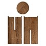 Storied Home Paulownia 13.8"Dia. Wooden Round Accent Table, Brown (EC1803)~#|#~5E327532-3184-457B-AAA7B6119EA74007_sc7