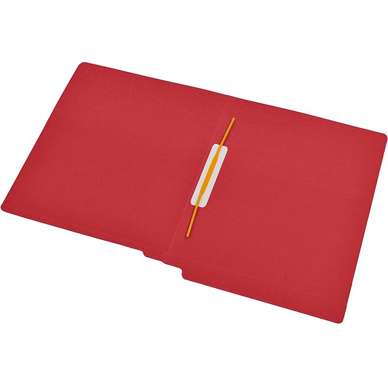 Medical Arts Press Reinforced End Tab File Folder, Straight Cut, Letter-Size, Red, 50/Box (S-09167-RED) image 1