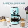 Nostalgia Classic Retro 10-Cups Automatic Drip Coffee Maker, Aqua (NCRCOF10AQ6A)~#|#~5E3EB5B3-BC8E-4A55-83EFB597B304614C_sc7