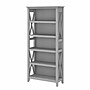 Bush Furniture Key West 66"H 5-Shelf Bookcase with Adjustable Shelves, Cape Cod Gray Laminated Wood (KWB132CG-03)~#|#~5E422CA9-D642-4272-8BD6FD68FE54F496_sc7
