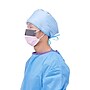Medline Disposable ASTM Level 3 Procedure Face Masks with Eyeshield, Earloops, Purple/White, 25/Box (NON27710ELZ)~#|#~5E44E7AE-B1B8-4652-98F6333375F733E1_sc7