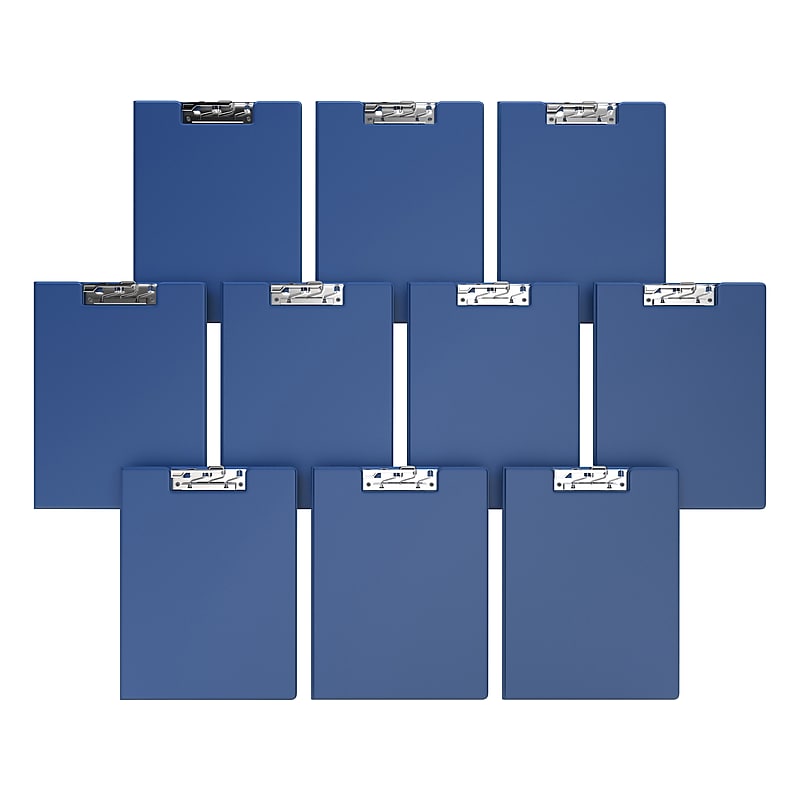 Davis Group Premium Polypropylene Clipboard, Letter Size, Royal Blue, 10/Pack (4511-92-10) image 1