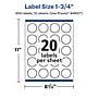 Avery Starburst Laser/Inkjet Burst Multipurpose Labels, 1.75" Dia, White, 200 Labels/Pack (94607)~#|#~5E495613-96E0-47C9-8A2A181486B47177_sc7