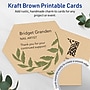 Avery Geo Integrated Cards, Matte Kraft Brown, 50/Pack (19479398975)~#|#~5E586A31-5845-45CA-9725B899357E23C7_sc7