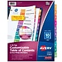 Avery ReadyIndex Pre-Printed Divider, 10-Tab, White, 10/Set (11165)~#|#~s1067351_sc7