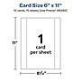 Avery Integrated Cards, 6" x 11", Glossy White, 10/Pack (95280)~#|#~5E5BF68E-9903-404E-9190E73421A15E8C_sc7