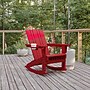 Flash Furniture Halifax Adirondack Rocking Chair with Cup Holder, Red (LEHMP104531RD)~#|#~5E5D8CBB-AB1F-442C-9A56CACCF89B48AC_sc7