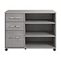 Bush Business Furniture Hustle Office Storage Cabinet with Wheels, Platinum Gray (HUF140PG)~#|#~5E5F09A0-29CC-410D-9C6CD4A5F4A0CC47_sc7