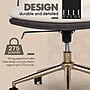 Elle Decor Ariana Armless Ergonomic Fabric Swivel Computer and Desk Chair, Cream (60121-CRM)~#|#~5E602288-D3DB-4B7F-85C1268676213447_sc7