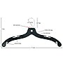 Nahanco Heavy Weight Plastic Clothes Hangers, Black, 100/Pack (2500)~#|#~5E60EFA6-CDD6-4123-8381B50EB98326AE_sc7