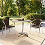 Flash Furniture Lila Indoor-Outdoor 31.5'' Square Table Set with 2 Rattan Chairs, Dark Brown (TLH32SQ020CHR2)~#|#~5E61490E-D0D3-4C34-96DC2031DBC43652_sc7