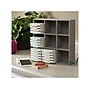 Household Essentials 9-Compartment Cardboard/Polyester Drawer Organizer, Gray (728-1)~#|#~5E632953-C35D-441C-BA8EDEE64BB5885B_sc7