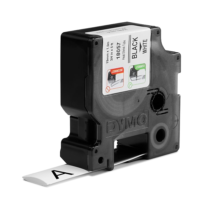 DYMO Rhino Industrial 18057 Heat-Shrink Tube Label Maker Tape, 3/4