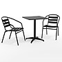 Flash Furniture Lila Indoor-Outdoor Table Set, 23.5'' Black, 3-Piece/Set (THAL24SQ017BK2)~#|#~5E6CF528-688B-43AA-A79DBF33D239EDBB_sc7