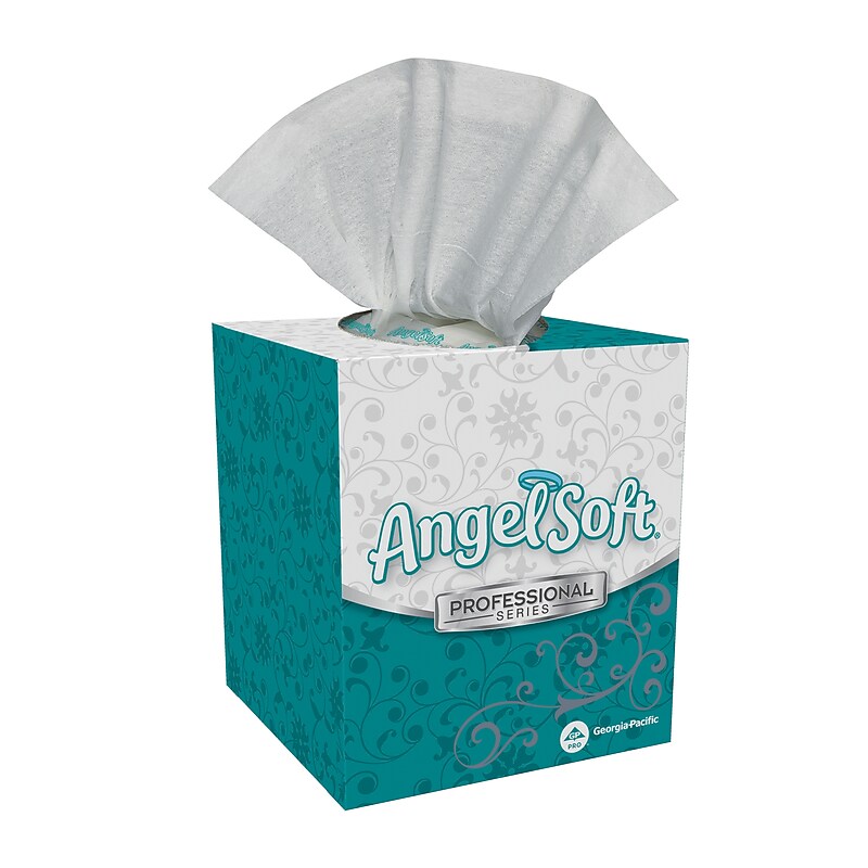 Angel Soft Professional Series Facial Tissue, 2-ply, 96 Tissues/Box (46580) image 1