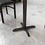 Flash Furniture 22" x 22" Cast Iron Restaurant Table X-Base With 3" Dia. Table Height Column, Black~#|#~5E712EF3-3039-4660-AD0AC854B01A1BA3_sc7