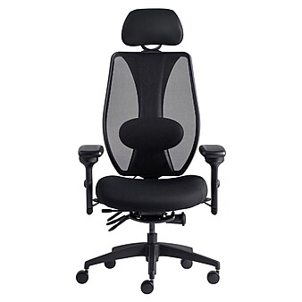 Gry Mattr + ergoCentric sCentric Hybrid Task Chair, Black (sCentricST)