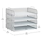 Mind Reader Metal Side Loading Stackable Letter Tray, White (DSTACK4-WHT)~#|#~5E79F188-46E5-4C0C-8943CFB7FE151653_sc7
